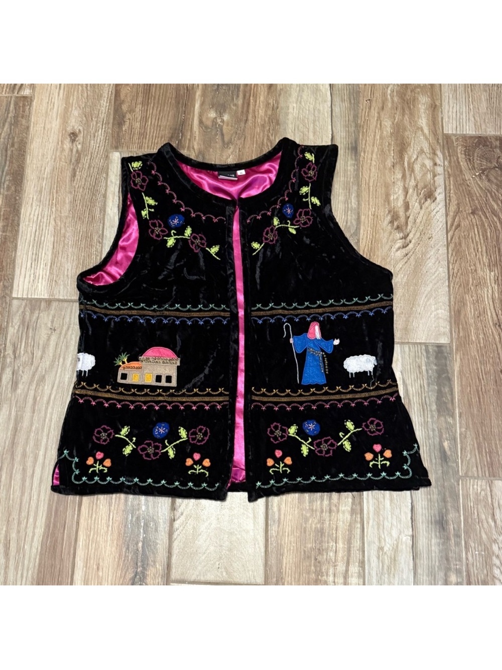 Sharon Young Velvet Christmas Holiday Vest